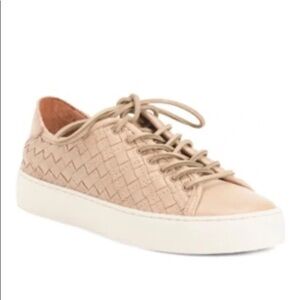Frye Tan Woven Sneakers